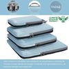 image:imageBAGAIL 4 Set6 Set8 Set Compression Packing Cubes Travel Accessories Expandable Packing Organizers Half Mesh 6Black Floral4Dusty Blue