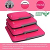 image:imageBAGAIL 4 Set6 Set8 Set Compression Packing Cubes Travel Accessories Expandable Packing Organizers Half Mesh 6Black Floral4Fuchsia