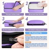 image:imageBAGAIL 4 Set6 Set8 Set Compression Packing Cubes Travel Accessories Expandable Packing Organizers Half Mesh 6Black Floral4Lavender