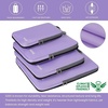 image:imageBAGAIL 4 Set6 Set8 Set Compression Packing Cubes Travel Accessories Expandable Packing Organizers Half Mesh 6Black Floral4Lavender