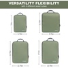 image:imageBAGAIL 4 Set6 Set8 Set Compression Packing Cubes Travel Accessories Expandable Packing Organizers Half Mesh 6Black Floral4Matcha Green