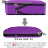 image:imageBAGAIL 4 Set6 Set8 Set Compression Packing Cubes Travel Accessories Expandable Packing Organizers Half Mesh 6Black Floral4Purple