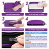 image:imageBAGAIL 4 Set6 Set8 Set Compression Packing Cubes Travel Accessories Expandable Packing Organizers Half Mesh 6Black Floral4Purple