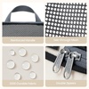 image:imageBAGAIL 4 Set6 Set8 Set Compression Packing Cubes Travel Accessories Expandable Packing Organizers Half Mesh 6Black Floral6Beige