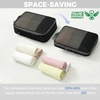 image:imageBAGAIL 4 Set6 Set8 Set Compression Packing Cubes Travel Accessories Expandable Packing Organizers Half Mesh 6Black Floral6Black