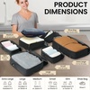 image:imageBAGAIL 4 Set6 Set8 Set Compression Packing Cubes Travel Accessories Expandable Packing Organizers Half Mesh 6Black Floral6Black