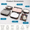 image:imageBAGAIL 4 Set6 Set8 Set Compression Packing Cubes Travel Accessories Expandable Packing Organizers Half Mesh 6Black Floral6Black Floral