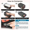 image:imageBAGAIL 4 Set6 Set8 Set Compression Packing Cubes Travel Accessories Expandable Packing Organizers Half Mesh 6Black Floral6Black Floral