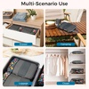 image:imageBAGAIL 4 Set6 Set8 Set Compression Packing Cubes Travel Accessories Expandable Packing Organizers Half Mesh 6Black Floral6Black Floral