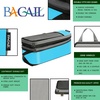 image:imageBAGAIL 4 Set6 Set8 Set Compression Packing Cubes Travel Accessories Expandable Packing Organizers Half Mesh 6Black Floral6Blue