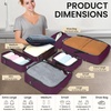 image:imageBAGAIL 4 Set6 Set8 Set Compression Packing Cubes Travel Accessories Expandable Packing Organizers Half Mesh 6Black Floral6Burgundy