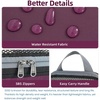 image:imageBAGAIL 4 Set6 Set8 Set Compression Packing Cubes Travel Accessories Expandable Packing Organizers Half Mesh 6Black Floral6Burgundy