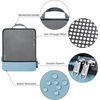 image:imageBAGAIL 4 Set6 Set8 Set Compression Packing Cubes Travel Accessories Expandable Packing Organizers Half Mesh 6Black Floral6Dusty Blue