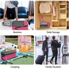 image:imageBAGAIL 4 Set6 Set8 Set Compression Packing Cubes Travel Accessories Expandable Packing Organizers Half Mesh 6Black Floral6Fuchsia
