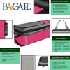 image:imageBAGAIL 4 Set6 Set8 Set Compression Packing Cubes Travel Accessories Expandable Packing Organizers Half Mesh 6Black Floral6Fuchsia