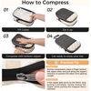 image:imageBAGAIL 4 Set6 Set8 Set Compression Packing Cubes Travel Accessories Expandable Packing Organizers Half Mesh 6Black Floral6Khaki Checkered