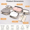 image:imageBAGAIL 4 Set6 Set8 Set Compression Packing Cubes Travel Accessories Expandable Packing Organizers Half Mesh 6Black Floral6Khaki Checkered