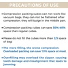 image:imageBAGAIL 4 Set6 Set8 Set Compression Packing Cubes Travel Accessories Expandable Packing Organizers Half Mesh 6Black Floral6Lavender