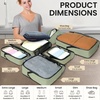 image:imageBAGAIL 4 Set6 Set8 Set Compression Packing Cubes Travel Accessories Expandable Packing Organizers Half Mesh 6Black Floral6Matcha Green