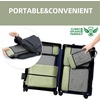 image:imageBAGAIL 4 Set6 Set8 Set Compression Packing Cubes Travel Accessories Expandable Packing Organizers Half Mesh 6Black Floral6Matcha Green