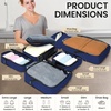 image:imageBAGAIL 4 Set6 Set8 Set Compression Packing Cubes Travel Accessories Expandable Packing Organizers Half Mesh 6Black Floral6Navy