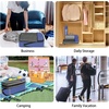 image:imageBAGAIL 4 Set6 Set8 Set Compression Packing Cubes Travel Accessories Expandable Packing Organizers Half Mesh 6Black Floral6Navy