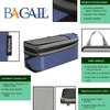 image:imageBAGAIL 4 Set6 Set8 Set Compression Packing Cubes Travel Accessories Expandable Packing Organizers Half Mesh 6Black Floral6Navy