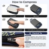 image:imageBAGAIL 4 Set6 Set8 Set Compression Packing Cubes Travel Accessories Expandable Packing Organizers Half Mesh 6Black Floral6Navy Leaf