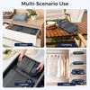 image:imageBAGAIL 4 Set6 Set8 Set Compression Packing Cubes Travel Accessories Expandable Packing Organizers Half Mesh 6Black Floral6Navy Leaf