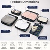 image:imageBAGAIL 4 Set6 Set8 Set Compression Packing Cubes Travel Accessories Expandable Packing Organizers Half Mesh 6Black Floral6Navy Leaf