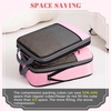 image:imageBAGAIL 4 Set6 Set8 Set Compression Packing Cubes Travel Accessories Expandable Packing Organizers Half Mesh 6Black Floral6Pink