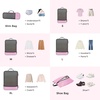 image:imageBAGAIL 4 Set6 Set8 Set Compression Packing Cubes Travel Accessories Expandable Packing Organizers Half Mesh 6Black Floral6Pink