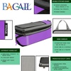 image:imageBAGAIL 4 Set6 Set8 Set Compression Packing Cubes Travel Accessories Expandable Packing Organizers Half Mesh 6Black Floral6Purple