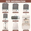 image:imageBAGAIL 4 Set6 Set8 Set Compression Packing Cubes Travel Accessories Expandable Packing Organizers Half Mesh 6Black Floral8Beige