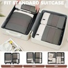 image:imageBAGAIL 4 Set6 Set8 Set Compression Packing Cubes Travel Accessories Expandable Packing Organizers Half Mesh 6Black Floral8Beige