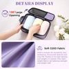image:imageBAGAIL 4 Set6 Set8 Set Compression Packing Cubes Travel Accessories Expandable Packing Organizers Half Mesh 6Black Floral8Dusty Purple