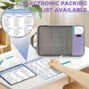 image:imageBAGAIL 4 Set6 Set8 Set Compression Packing Cubes Travel Accessories Expandable Packing Organizers Half Mesh 6Black Floral8Dusty Purple