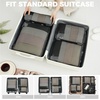 image:imageBAGAIL 4 Set6 Set8 Set Compression Packing Cubes Travel Accessories Expandable Packing Organizers Half Mesh 6Black Floral8Jet Black