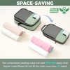image:imageBAGAIL 4 Set6 Set8 Set Compression Packing Cubes Travel Accessories Expandable Packing Organizers Half Mesh 6Black Floral8Matcha Green