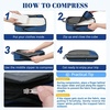 image:imageBAGAIL 4 Set6 Set8 Set Compression Packing Cubes Travel Accessories Expandable Packing Organizers Half Mesh 6Black Floral8Navy