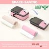 image:imageBAGAIL 4 Set6 Set8 Set Compression Packing Cubes Travel Accessories Expandable Packing Organizers Half Mesh 6Black Floral8Pink