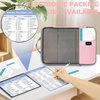image:imageBAGAIL 4 Set6 Set8 Set Compression Packing Cubes Travel Accessories Expandable Packing Organizers Half Mesh 6Black Floral8Pink