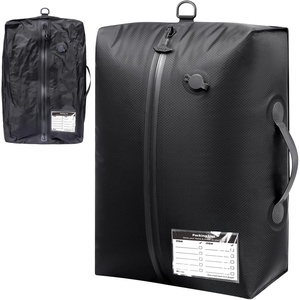 image:imageBAGAIL TPU Travel Vacuum Bags with Tag Pocket IPX8 Waterproof Zipper Reusable Space Saver Bags for Suitcase and Backpack XLno pumpLNo Pump