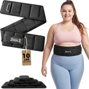 image:imageBAGAIL Adjustable Weighted Belt for Walking amp Rucking  4LBS  8LBS  10LBS  No Shoulder or Chest Strain Slim NonSlip Resistance Belt Removable Weights for Women amp Men Bone Density amp Core FitnessLarge10LB3844in